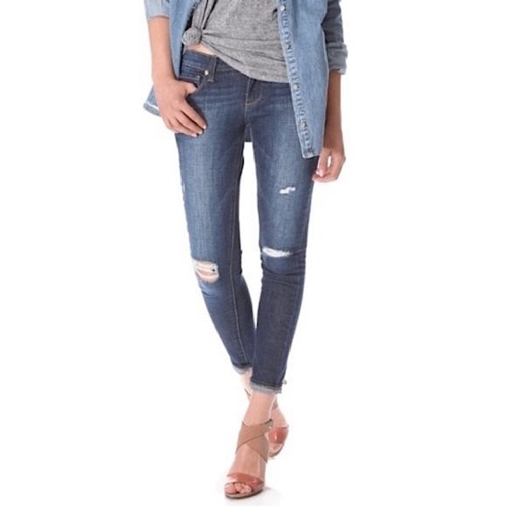 Paige Verdugo Ultra Skinny Jeans Distressed - Size 24